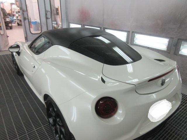 アルファロメオ　４C　ルーフ　ラッピング　岡崎市　三河