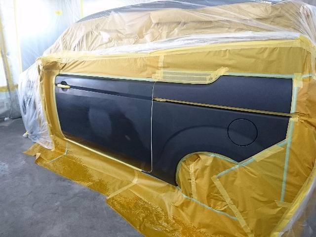 トヨタ　スペイド　左スライドドア板金塗装　水性塗料　知立市で板金塗装はアスターへ