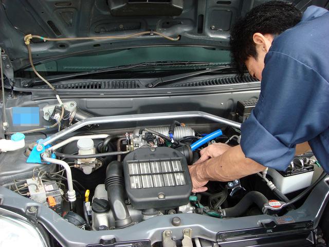 Keiワークス　社外品のエアクリーナー装着