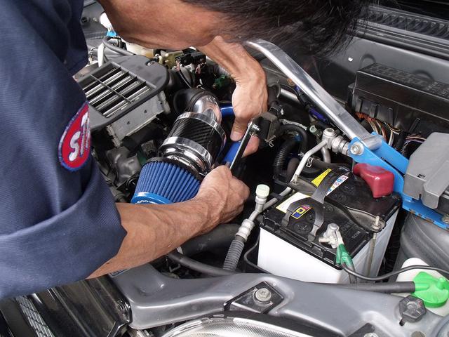 Keiワークス　社外品のエアクリーナー装着