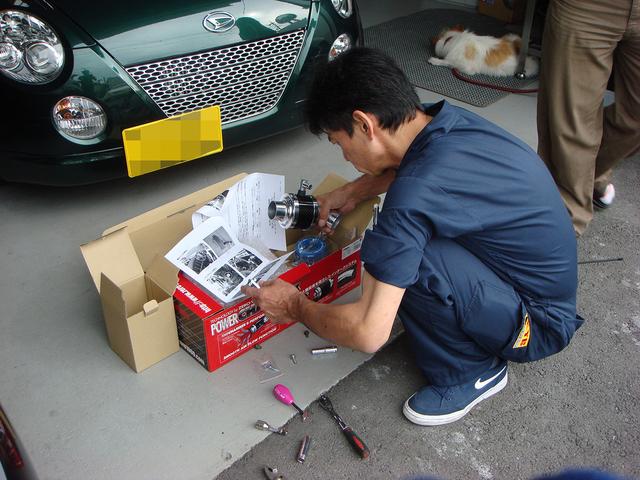 Keiワークス　社外品のエアクリーナー装着