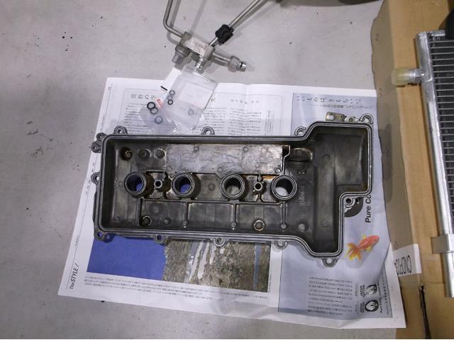 トヨタ スパーキーのエアコン修理とオイル漏れ修理を承りました。