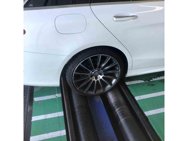 H27　メルセデスベンツ　C180ステーションW　ブレーキパッドランプ点灯