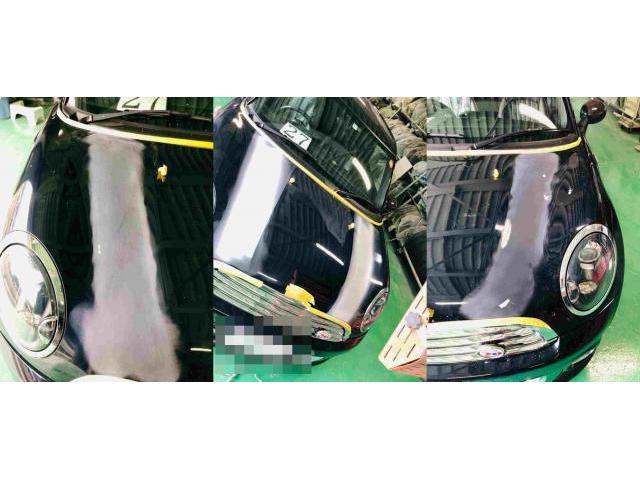 H24　BMW　MINI　タイヤ交換、オイル交換、O2センサー、ボンネットフィルム張替え作業