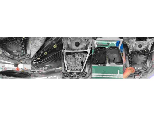 H16　ジャガー　ＸＪ6　オイル漏れ修理（ミッションオイルパン、フロントケースのチェーンカバー、ギヤボックス）

