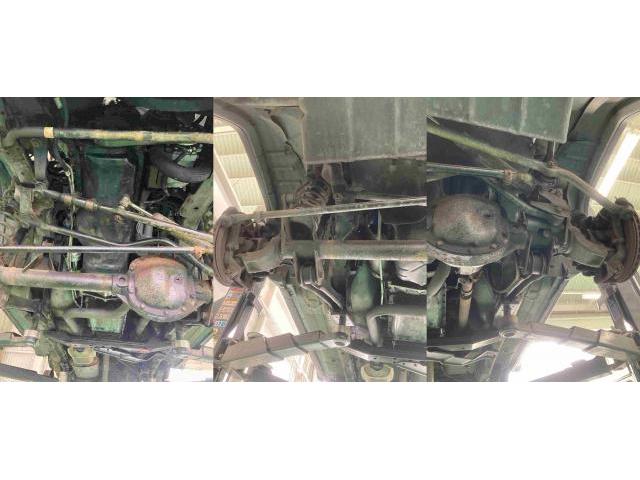 H6 クライスラー　ジープチェロキー　車検（オイル漏れ、ディスクローター研磨、シャーシブラック塗装）