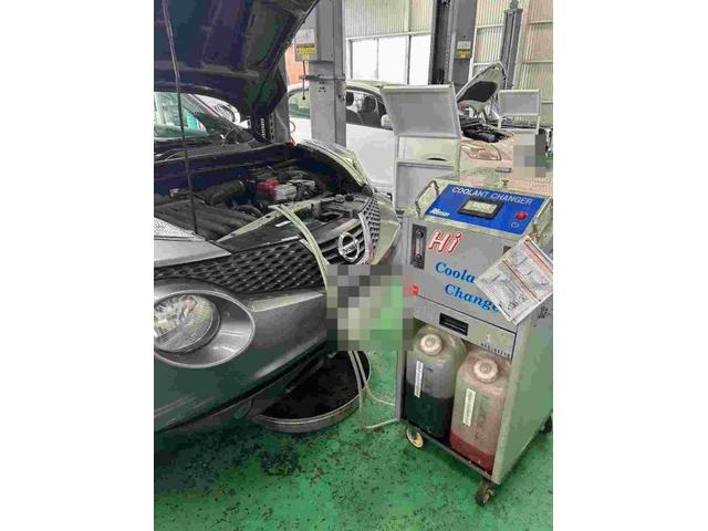 Ｈ24　日産　ジューク　水漏れ修理（ラジエータ）