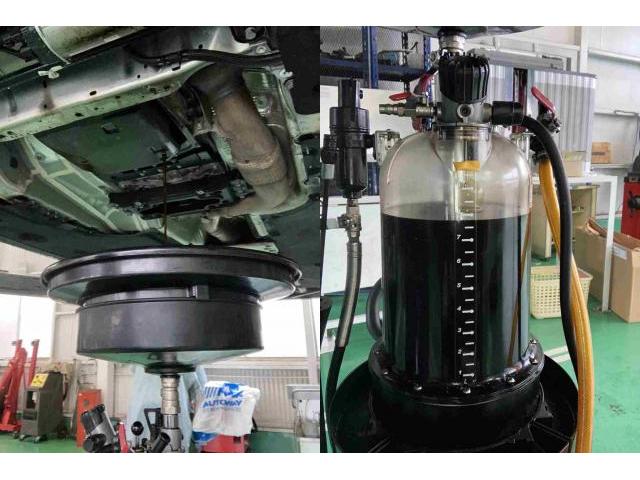 H30　ポルシェ　パナメーラ　オイル漏れ修理（シリンダーブロックボルト、ミッションオイルパン）