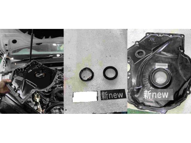 Ｈ２８　フォルクスワーゲン　ゴルフ　車検（タイミングチェーンカバーパッキンよりオイル漏れ）