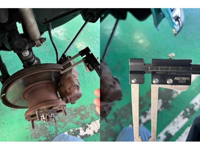 Ｈ11　ローバー　ＭＩＮＩ　車検（ディスクローター、ブレーキパッド、バッテリー）