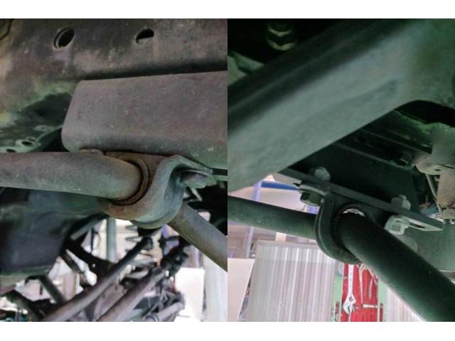 Ｈ13　クライスラージープ　チェロキー　車検（スタビライザリンク、タイロッドエンドブーツ、マフラー腐食）