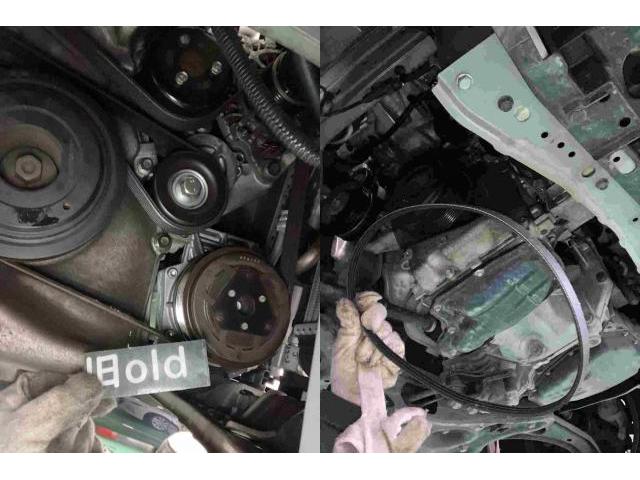 H26 日産　ノート　エンジンチェックランプ点灯、ベルト異音