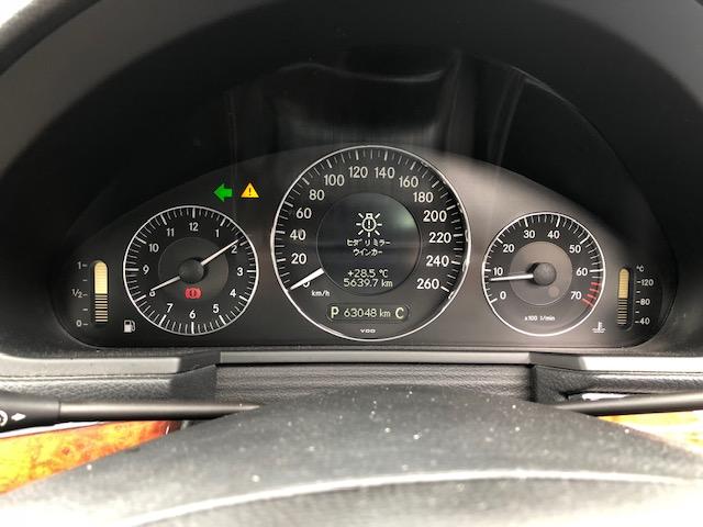 ベンツEクラス、W211、警告ランプ点灯。【三木市　小野市　加東市　神戸市西区　神戸市北区】