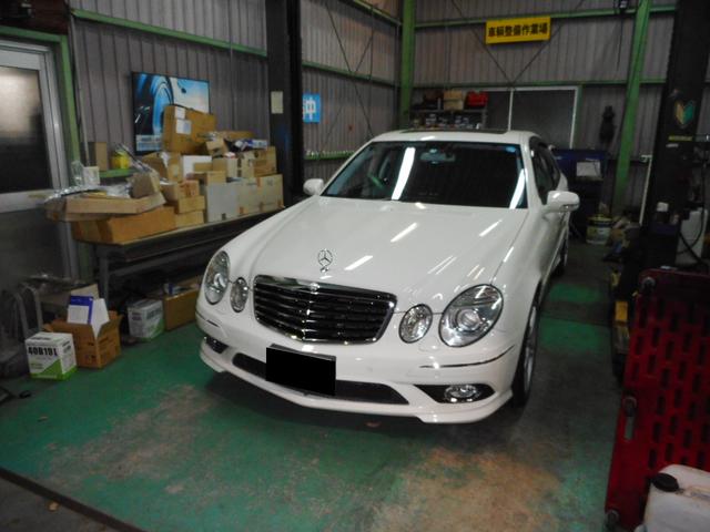 ベンツEクラス、W211、ATF交換と、タンブルフラップ修理。