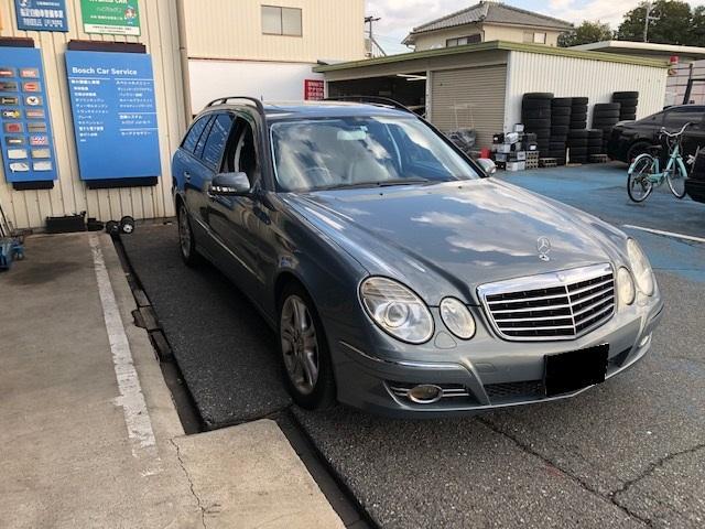 ベンツEクラス　W211、エアサス交換。【三木市　小野市　加東市　神戸市西区　神戸市北区　西脇市】