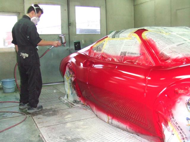 71年式　フェラーリ　ディーノ　246ＧＴ　レストア（ドア板金・塗装）