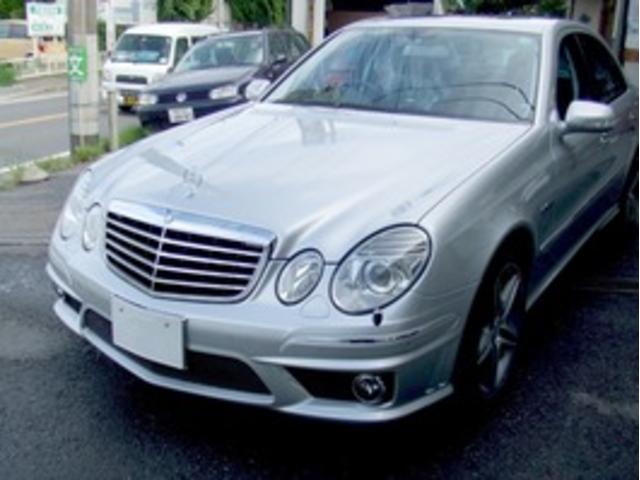 メルセデスベンツ W211 E63 AMG 板金塗装修理（バンパー交換塗装）