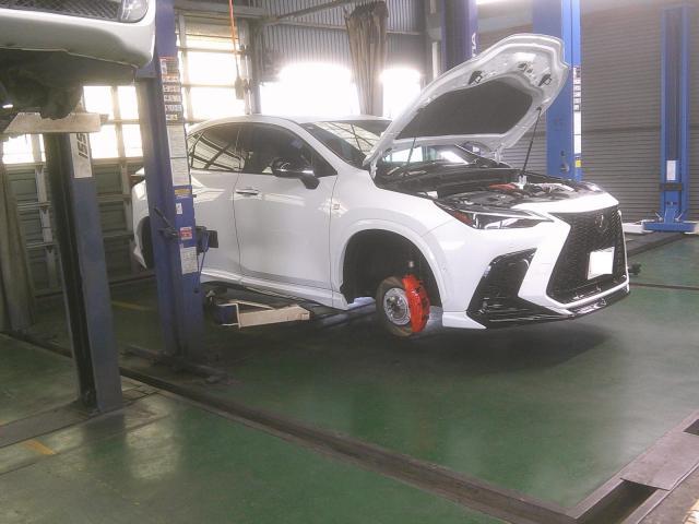 レクサス　ＮＸ　RX　ブレーキ　キャリパー　オレンジ　流用　F-スポーツ　ブレーキパッド　エンドレス　6POT　電動パーキング　モーター　リアキャリパー　野田市　坂東市　柏市　流山市　千葉県　茨城県　埼玉県