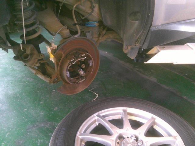 スバル　フォレスター　異音　ハブベアリング　ハブ　ユニット　ASSY　交換　錆　外れない　取れない　固着　ナックル　野田市　坂東市　柏市　流山市　千葉県　茨城県　埼玉県