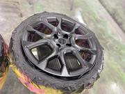 ホイール塗装 マットブラック 艶消し 塗装 貝塚市 岸和田市 プリウス