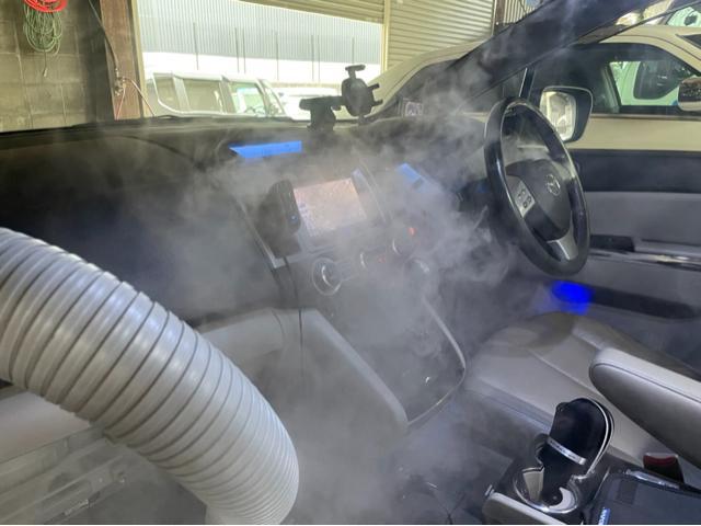 岸和田市 マツダ MPV カーエアコンクリーニング 清掃除菌 エアコンの匂い 臭い カビ臭い エアコンを使い始めた時の匂い気になりませんか？