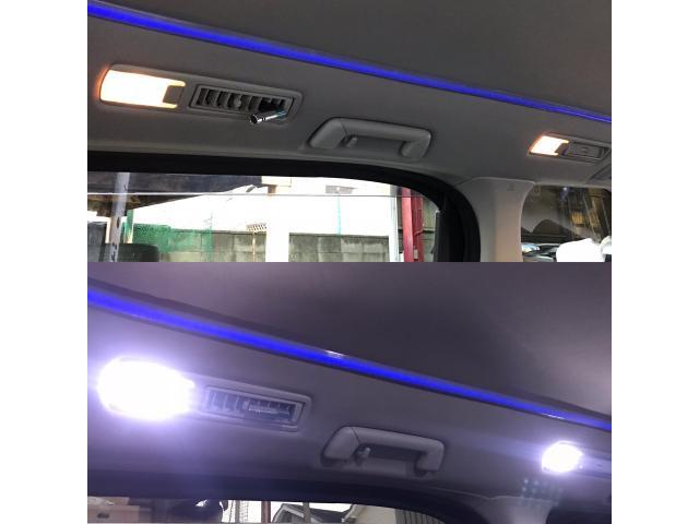 貝塚市 トヨタ アルファード LEDルームランプに交換 明るさが違います 電装品の取付けも承ります