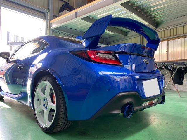 SUBARU BRZ 大型リアスポイラー取り付け フィッティング 塗装 SUBARU BRZ 大型リアスポイラー取り付け フィッティング 塗装