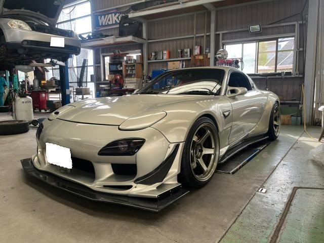 ハイパワー車のお悩み解決　MAZDA RX7 FD ステアリングラックのガタ　ナット溶接　応急処置　溶接　溶接のことならお任せを！　貝塚市　岸和田市　和泉市　堺市　Instagram予約あり　スポーツカー