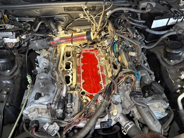 レクサス　ＬＳ　エンジン関連修理・整備　ヒートエクスチェンジャー交換　冷却水漏れ　冷却水が減る　LEXUS ISF LS460 レクサス修理　水漏れ