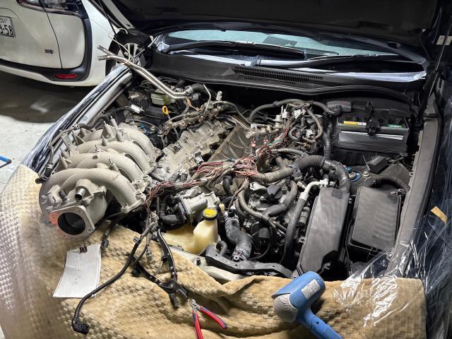 レクサス　ＩＳ Ｆ　エンジン関連修理・整備　冷却水漏れ　ヒートエクスチェンジャー交換　冷却水が減る　冷却水補充　LEXUS V8エンジンの宿命　大阪　レクサス修理