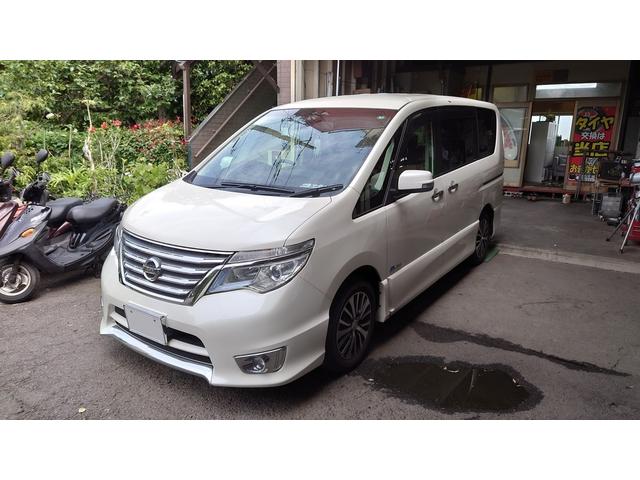 日産 セレナ HFC26 純正ルーフスポイラー 取付け 中古持込み 日産 セレナ HFC26 純正ルーフスポイラー 取付け 中古持込み