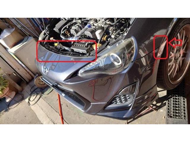 トヨタ 86 ZN6 LEDアンダーネオン 取付加工 BピラーLED トヨタ 86 ZN6 LEDアンダーネオン 取付加工 BピラーLED