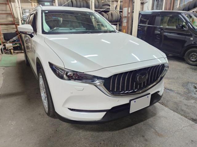 マツダ　ＣＸ－８ バーチカルグリル取り付け　グリル加工　カメラ加工　　外装品・エアロパーツ取付