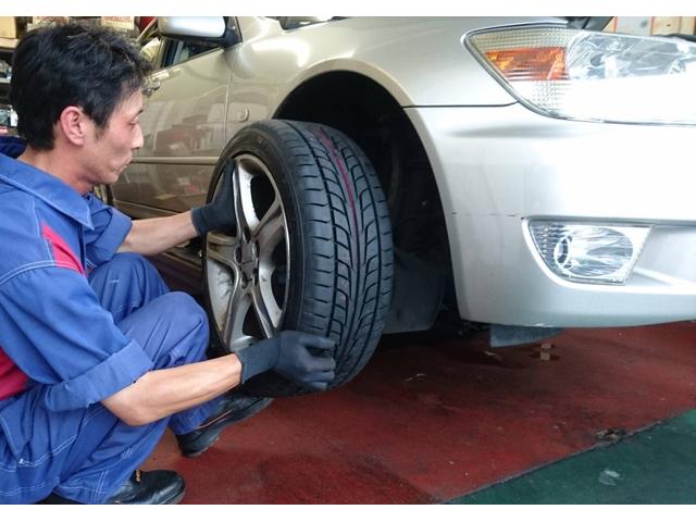 西宮　車整備　タイヤ交換　作業　西宮中央店　朝日石油　アルテッツァ　トヨタ【伊丹　尼崎　芦屋　車検整備　ハイブリッド車検　外車車検　キズ　へこみ直し　即日　車両パーツ取付け】　