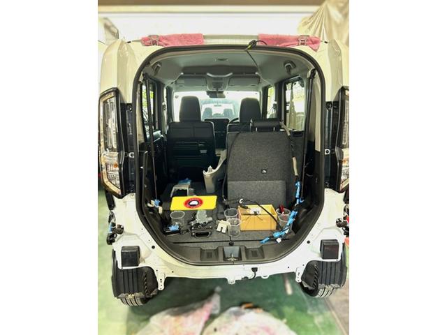 スズキ　スペーシアカスタム　キズ・へこみ直し　ガラス交換