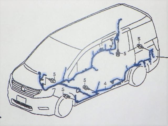 ホンダ　ステップワゴン　フロア　ワイヤーハーネス交換