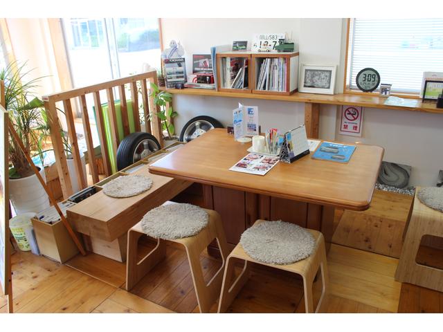 作業中快適にお待ち頂ける様いつもキレイにしています