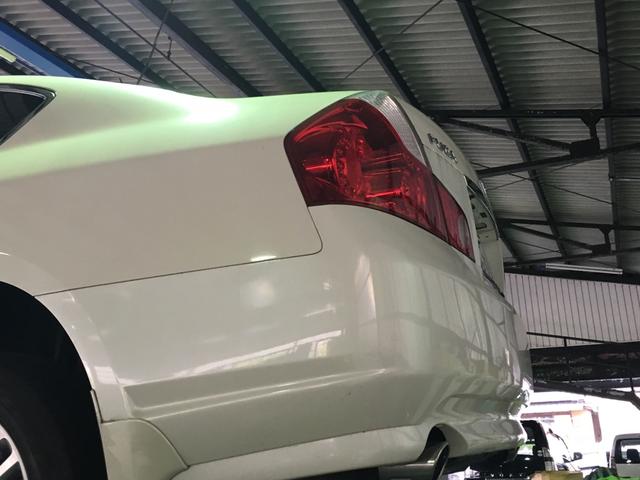 ニッサン　フーガ　車検　【新見市　高梁市の車検　修理　鈑金　取付　亀井モータースにお任せください】