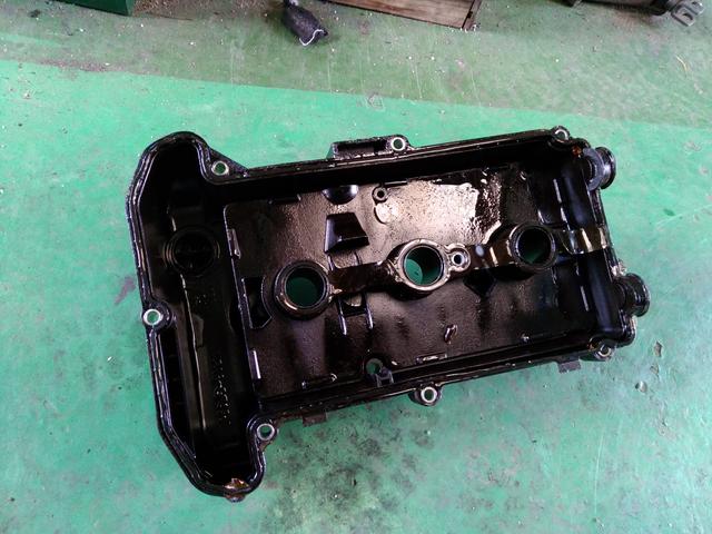 スズキ　アルト　オイル漏れ修理　松山市