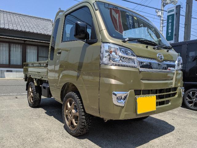 ダイハツ ハイゼット ジャンボ　S500P ヒッチメンバー取り付け ホイール取り付け　吉野川市　鴨島町　山川町　川島町　美郷　石井町　阿波市