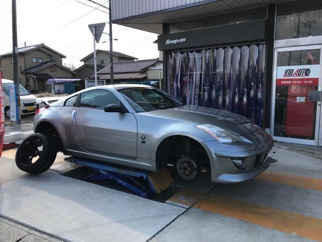 Zで215/40R18から245/40R18と235/40R19から275/35R19に組み替えしました