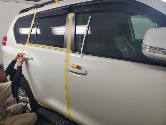 トヨタ　ランドクルーザープラド　鈑金塗装　保険修理　香川県観音寺市