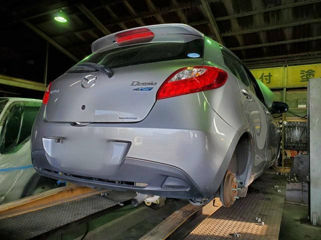 マツダ　デミオ　車検　ベルト交換　香川県観音寺市