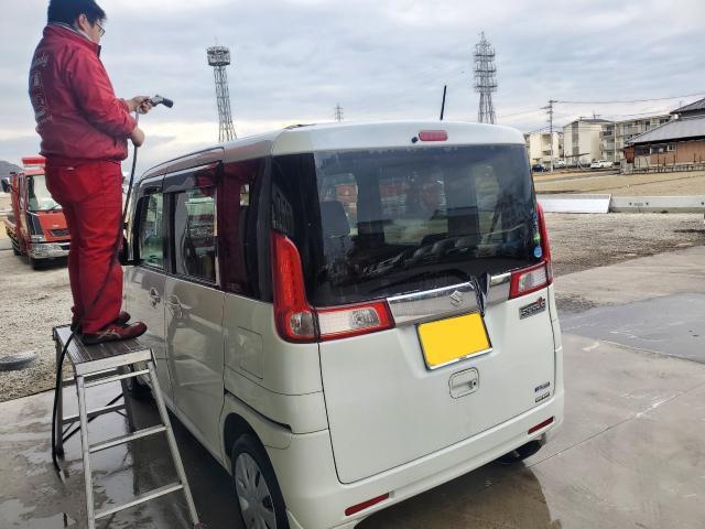 スズキ　スペーシア　車検 　コーティング　車検見積り　観音寺市　観音寺