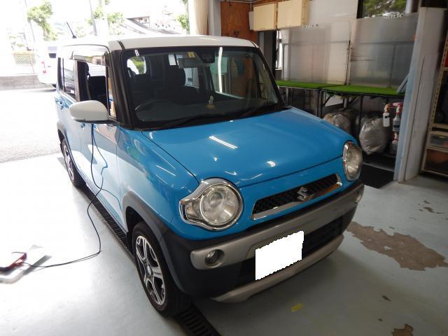 スズキ　ハスラー　フロントガラス交換　輸入ガラス　カメラ調整（エーミング）