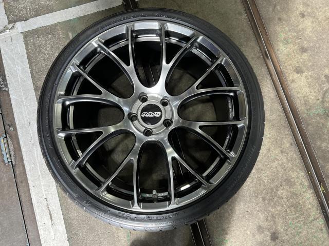 レクサス RC-F ホイール履き替え 空気圧センサー登録【姫路市 車検 修理 鈑金 取付 保険 コーティングお任せください】