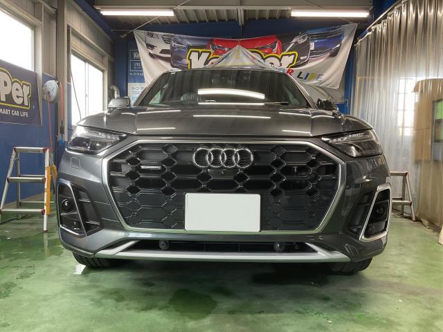 アウディ　Ｑ５　エコダイヤキーパーAメンテ【姫路市 車検 修理 鈑金 取付 保険 コーティングお任せください】