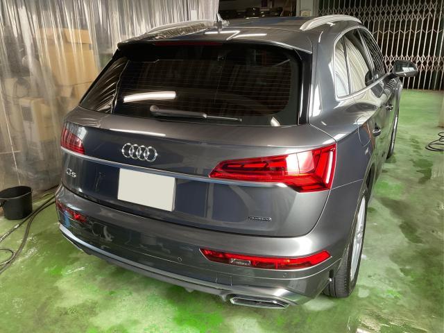 アウディ　Ｑ５　エコダイヤキーパーAメンテ【姫路市 車検 修理 鈑金 取付 保険 コーティングお任せください】