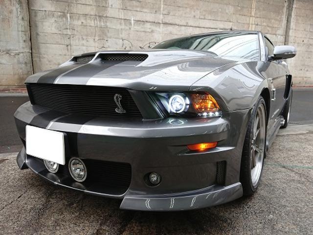 JDS-外車改善ラボ- 「フォード マスタング」 アメ車 ヘッドライト ロービーム ハイビーム カットライン すれ違い 前照灯 日本光軸 調整 車検 対応 対策 合格 加工 改善 適合 変更 HID 