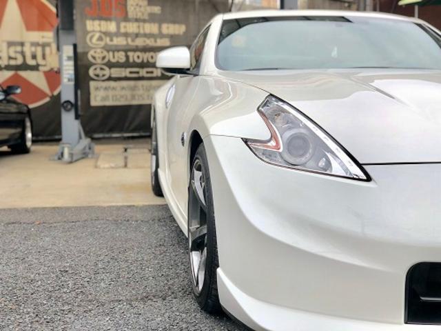 JDS-外車改善ラボ- nismo 370Z フェアレディZ ヘッドライト ロービーム 逆輸入車 ハイビーム カットライン すれ違い 日本仕様 光軸 車検 対応 対策 加工 茨城県 水戸市 全国対応いたします。